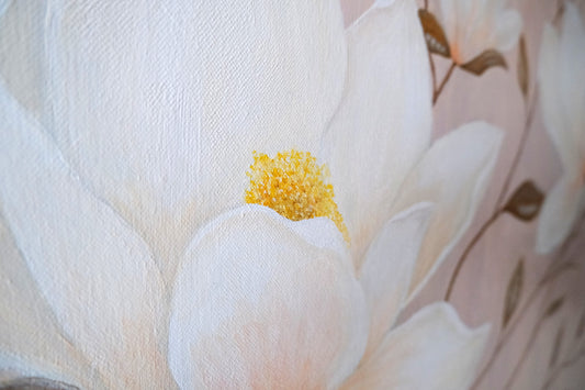 Magnolia Blossoms - Original Acrylic Painting 70x90cm