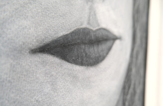 Elegant Woman Pastel Drawing 32x45cm | Original Realist Art by Eugene Diartti