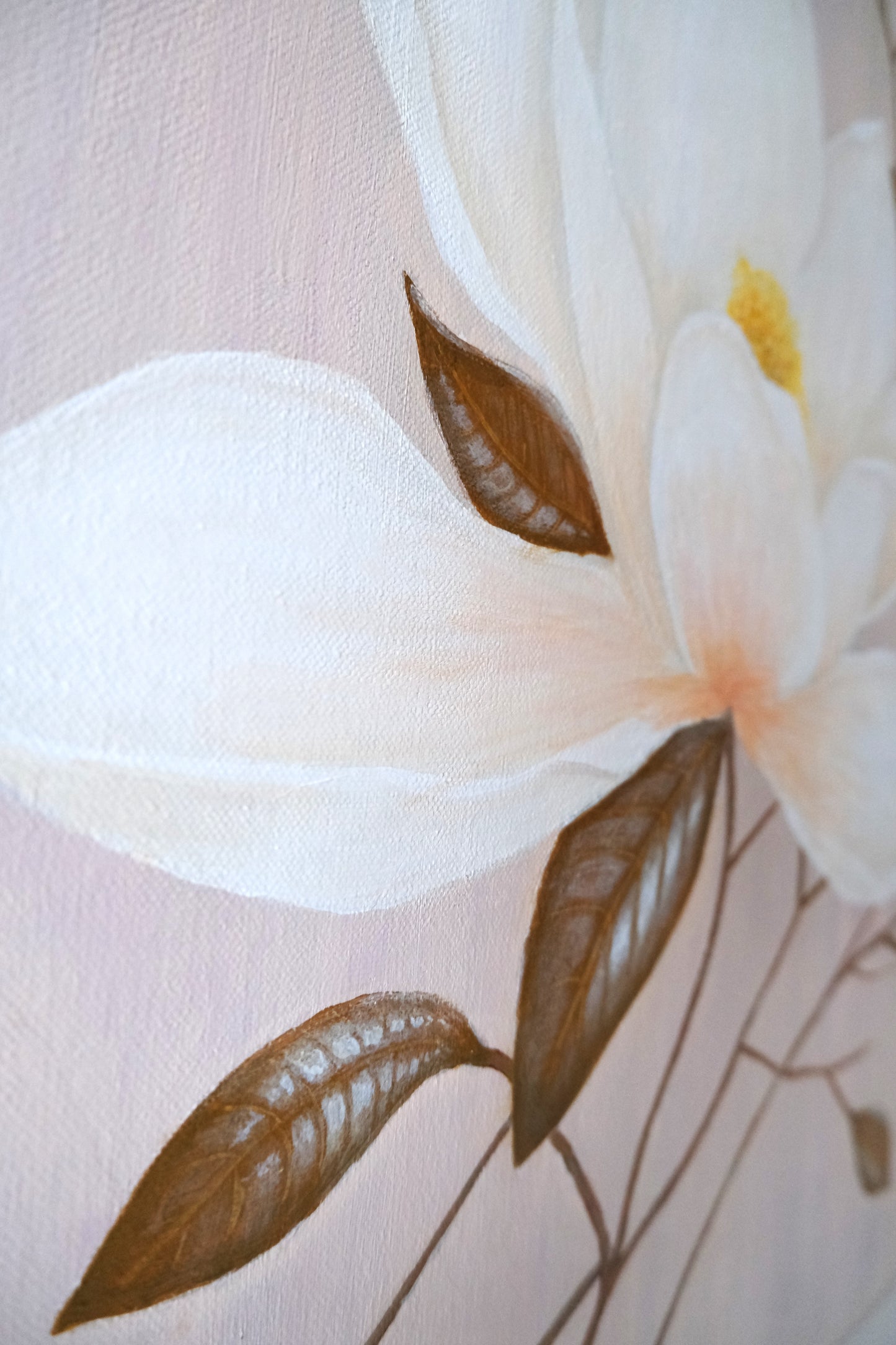 Magnolia Blossoms - Original Acrylic Painting 70x90cm